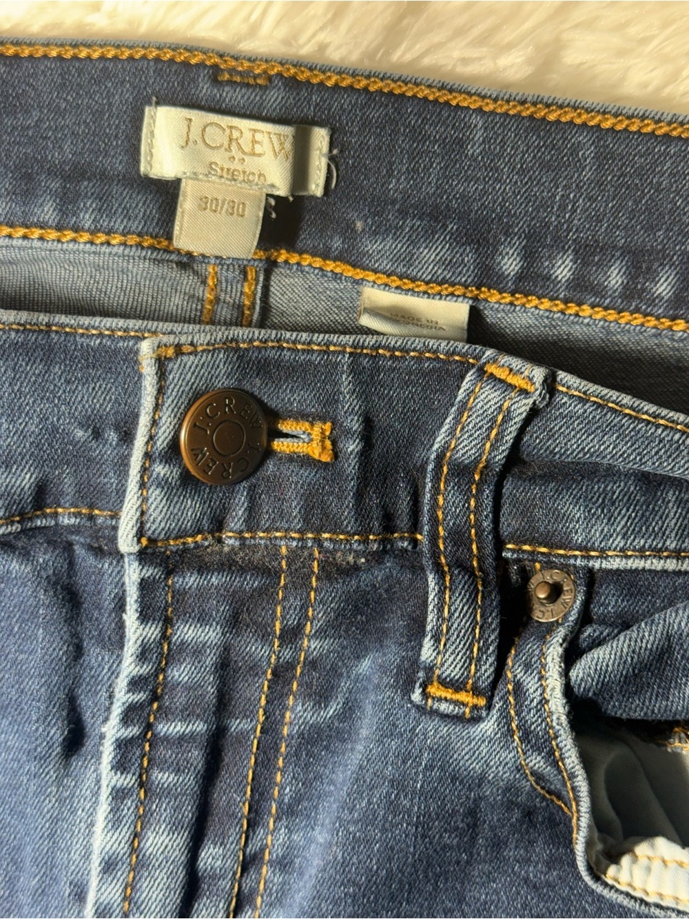 Jeans J.Crew Women's Stretch Skinny Jeans Dark Wash Size 30 (34" Waist) Slim Fit - Picture 5 of 6